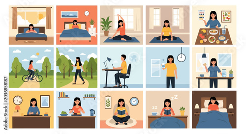 woman working from home.
