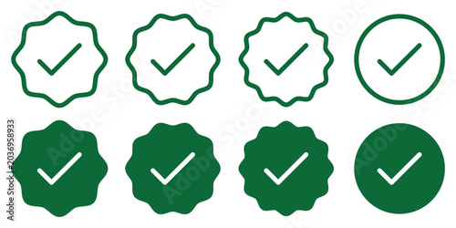 Tableau sur toile tick check icon