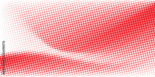 Tableau sur toile Red color halftone gradient texture