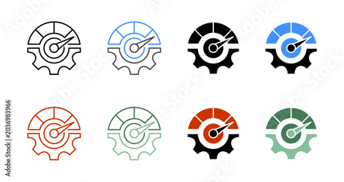 System Performance Icon Vector Illustration Editable