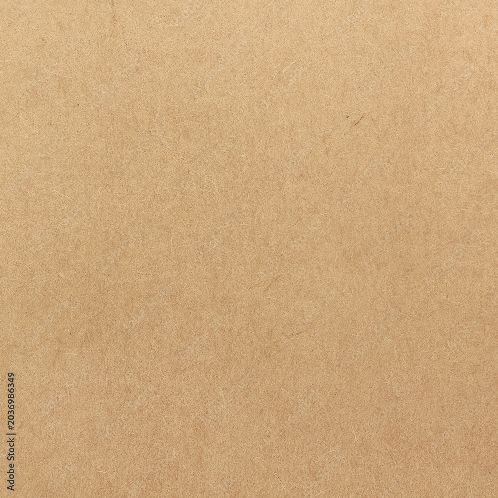 Fototapeta premium Cardboard sheet texture background, pattern of brown kraft paper with vintage style.