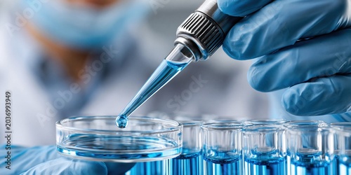 Scientific research innovation in a modern lab setting