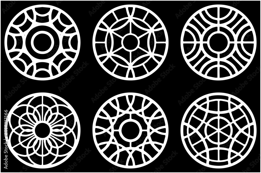 Fototapeta premium design mandala vector round drawing