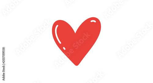 Obraz na plátně Red Heart Shape Symbol Love.