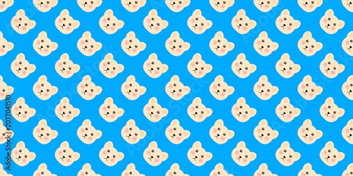 Foto Seamless teddy bear pattern
