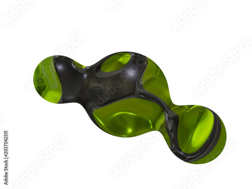 Green glass metaballs