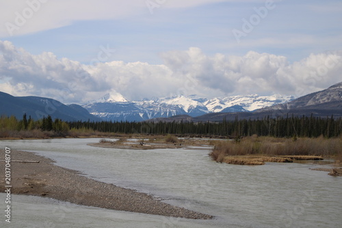 Spring On The River, Jasper National Park, Alberta