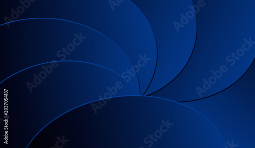 Fotografía Abstract blue background with a circular or spiral pattern consisting of several overlapping oval-shaped layers