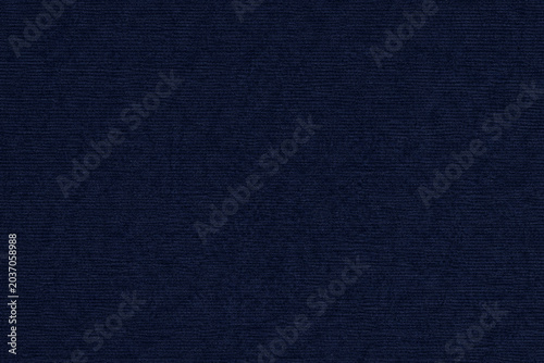 Bild auf Leinwand Navy corduroy fabric texture with soft ribbed surface and refined woven textile detail
