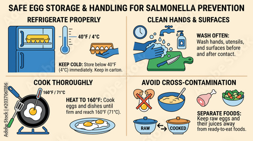 Photos Safe Egg Storage and Handling Practices for Preventing Salmonella