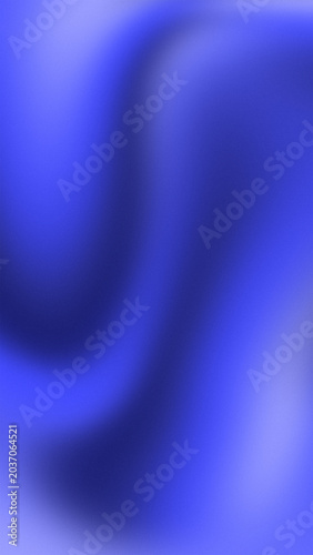 Schilderij op canvas Abstract blue liquid gradient background with smooth wavy silk texture