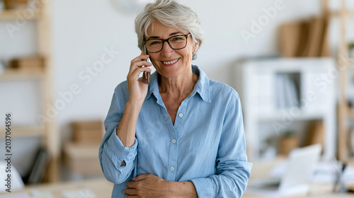 Senior Woman on Phone Call:...