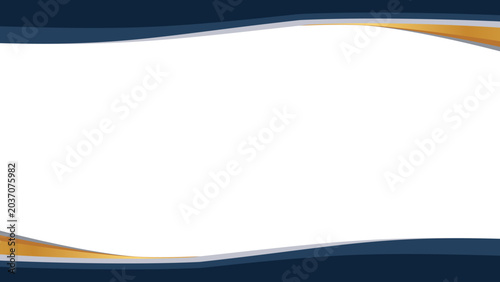 Background white with brown and dark blue wave frames. Vector can be used for banners, posters, power points, certificates, templates, slides, etc.