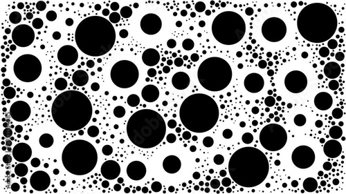 Black and white circle texture animation