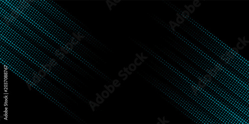 Blue techno background high speed style. Big data visualization on dark space with dotted lines shape effect decoration. Modern graphic design element dots concept for flyer, card, or brochure cover