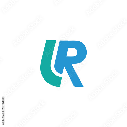 Logo Letter LR Simple Minimalist