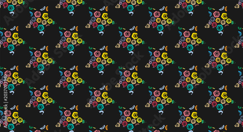 Colorful  Stars  Pattern. stars vector patterns.  print for fabric, textile, wrapping paper. 