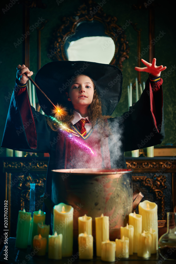 Naklejka premium Spellcasting Fantasy Power