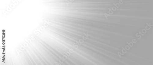 Foto White sunburst background with diagonal volumetric light rays and atmospheric gl