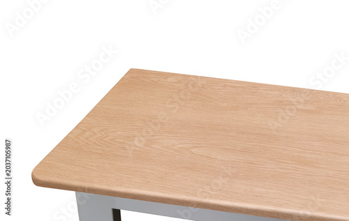 An empty wooden table, top view PNG transparent.