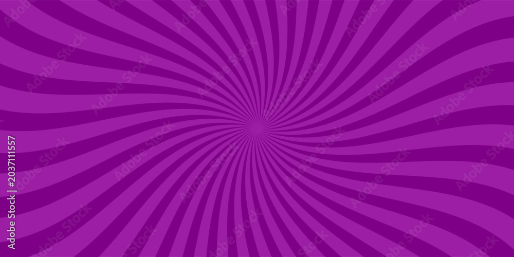 Fototapeta premium Purple Sunburst Pattern Abstract Circus Style Rays Background