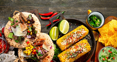 Fotografi Mexican cuisine concept.
