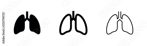 Konstfotografi Human lungs icon
