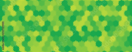 Dots halftone yellow green color pattern gradient texture modern background art