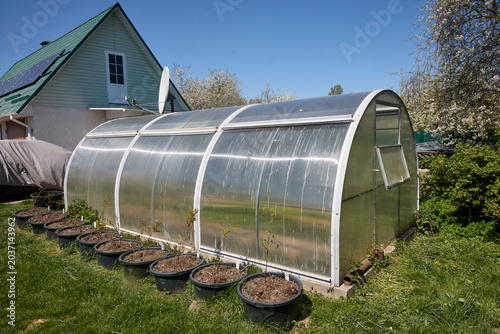 Backyard Greenhouse for Home Gardening