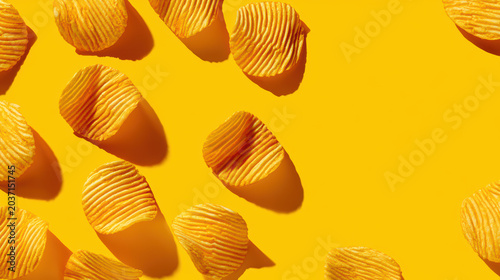 bright yellow food photography background with sunny pop effect