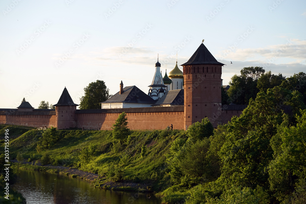 Fototapeta premium Suzdal, Vladimir Region, Russia. The Spaso-Yevfimiev Monastery is a monastery of the Vladimir Diocese of the Russian Orthodox Church, located in the northern part of Suzdal.