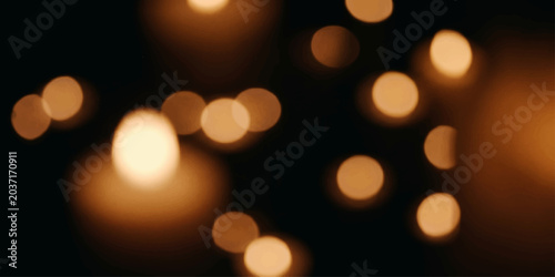 Quadro em tela Candlelight Serenity: A softly blurred, bokeh effect captures the warm, ethereal glow of numerous candles, creating a tranquil and intimate atmosphere of peace and reflection