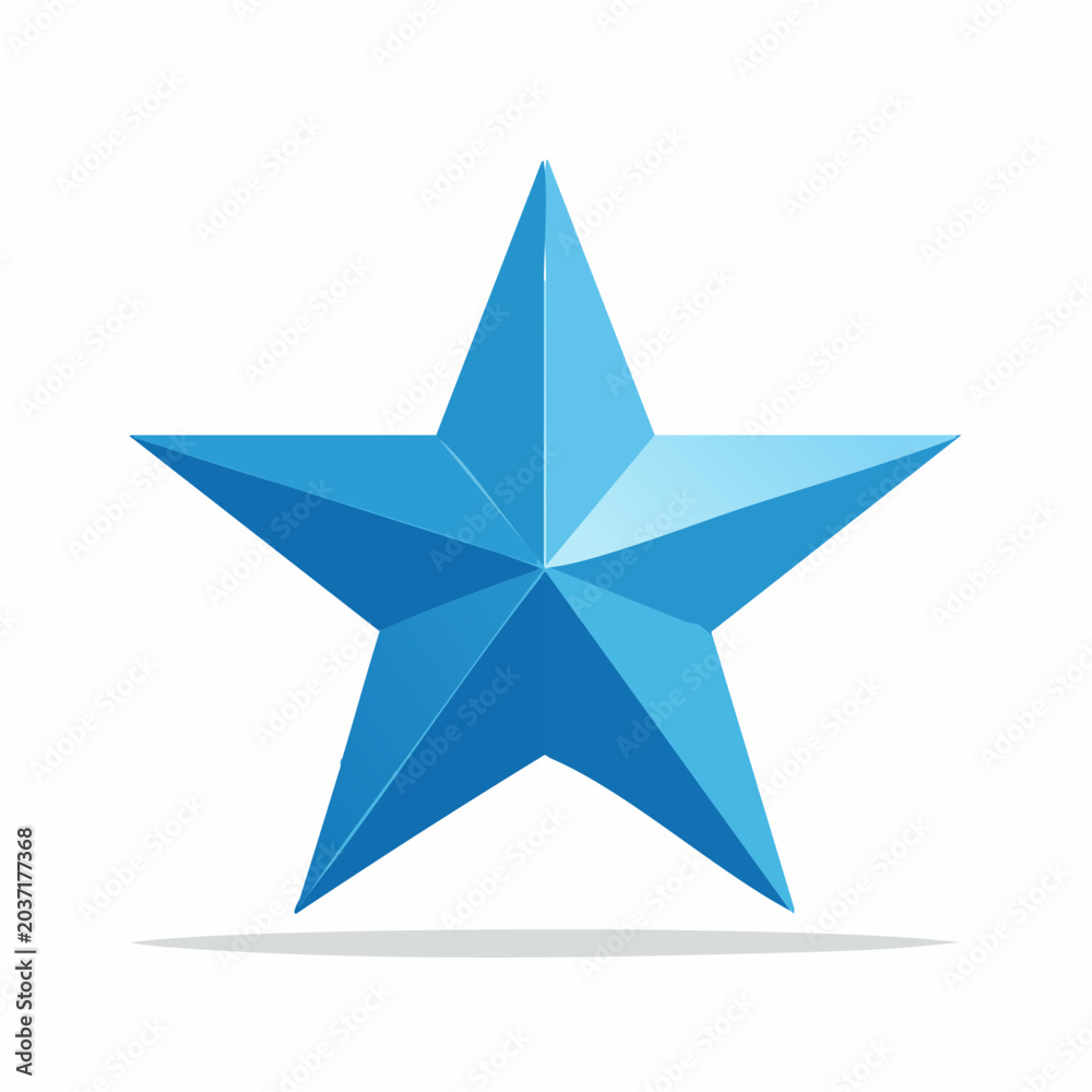 Obraz premium Blue Star Icon