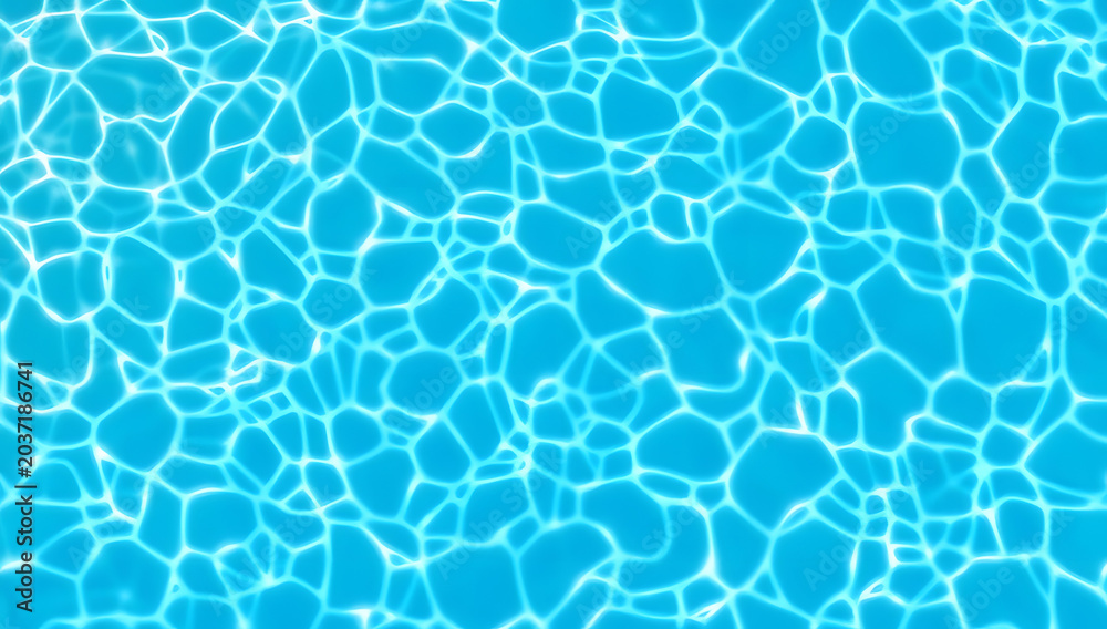Obraz premium Blue Water Ripple Seamless Texture Background – Clear Aquatic Surface Pattern