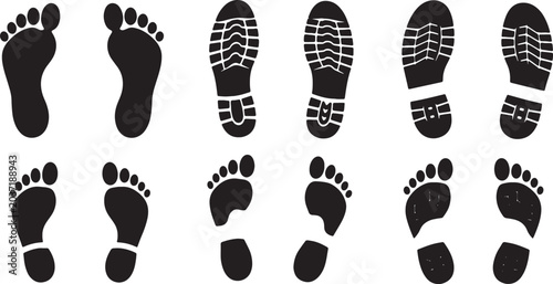 Vector silhouette illustration set of various people in different poses and activities, black icons isolated on a white background for graphic design and web layout projects.