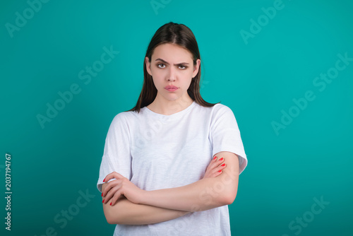 Konstfotografi Angry woman shown through posture
