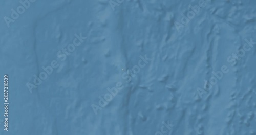 Norfolk Island on Globe. Zoom into the country with Earth spinning on dark background. Physical world map with Norfolk Island and label on it. Country view animation.