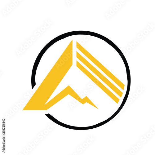 Letter A logo design illustration vector art