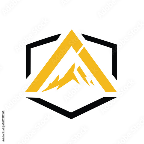 Letter A logo design illustration vector art