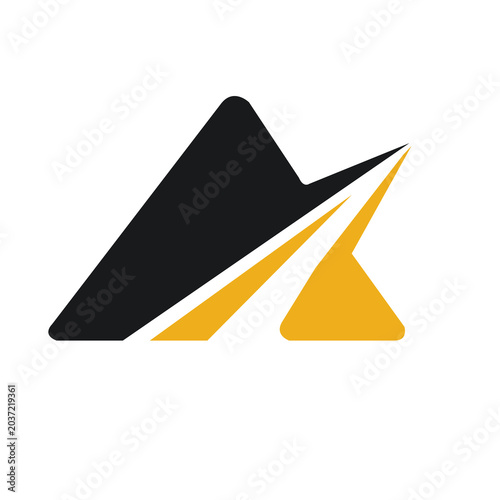 Letter A logo design illustration vector art