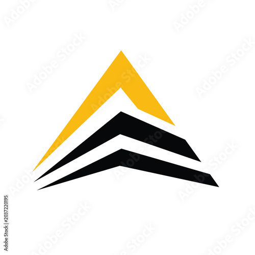 Letter A logo design illustration vector art