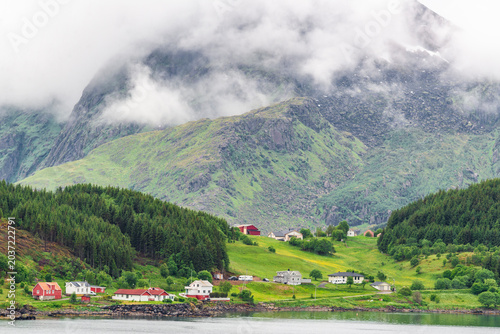 Tableau sur toile Lofoten Island, Norwegian Sea, Alesund, Hjorundfjord, Finnmark, Norway, Arctic,
