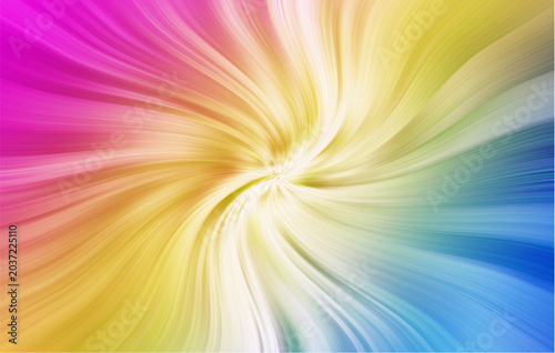 Vibrant rainbow swirl pattern with colorful gradient lines radiating from center