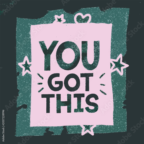 you got this cute pastel typography