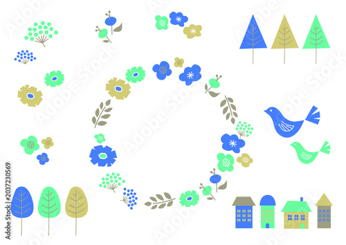 北欧風かわいいイラスト