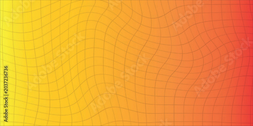 Foto Abstract gradient distorted grid background with elegant wavy mesh lines