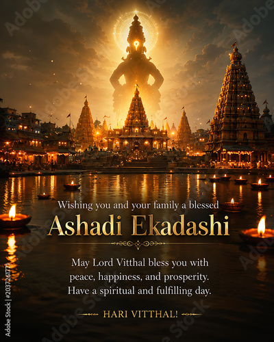 Ashadhi Ekadashi Mauli Vitthal Vithoba Pandurang Pandharpur Hari Vitthal Vithuraya Pandharinath with Rakhumai