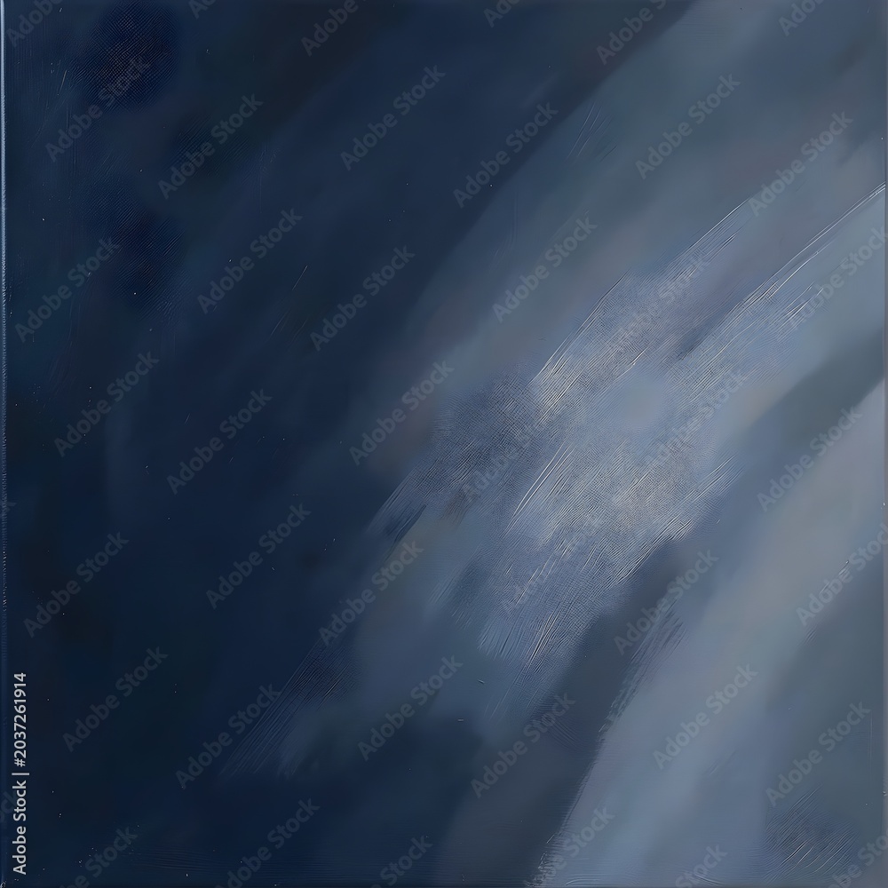 Fototapeta premium Brilliant Charming Deep Navy Silver Grey Melancholic Oil Painting Background Abstract Fine Art Canvas 28