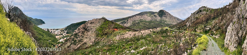 Photos Burned forest landscape near Sutomore on Adriatic coast with spring regrowth