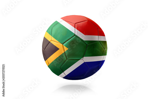 South Africa Flag Soccer Ball Design